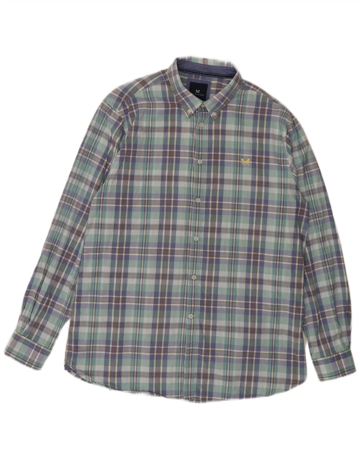 CREW CLOTHING Mens Classic Fit Shirt 2XL Multicoloured Check Cotton