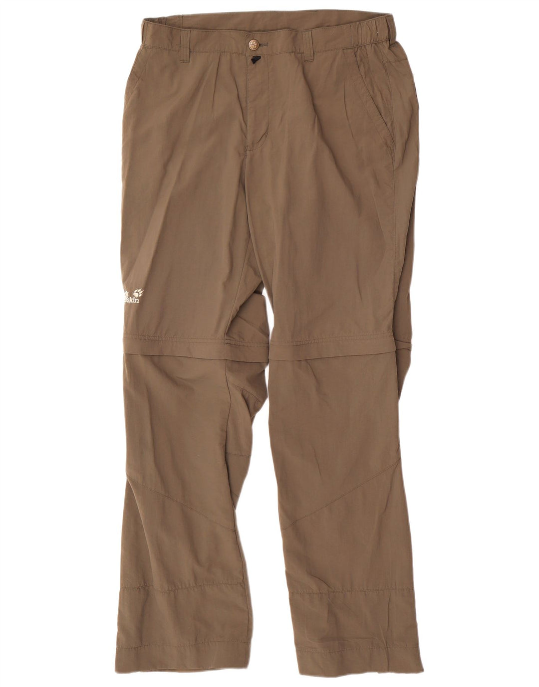 Jack Wolfskin Mens Straight Casual Trousers W36 L33 Beige Polyamide
