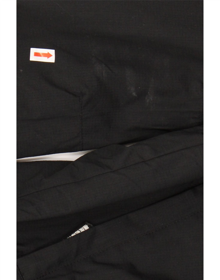 SUPERDRY Womens Hooded Windbreaker Jacket UK 12 Medium Black Nylon