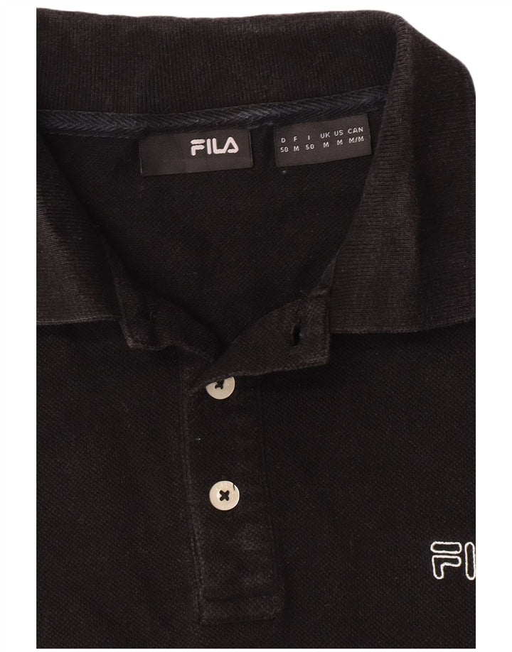 Fila Mens Polo Shirt Medium Black