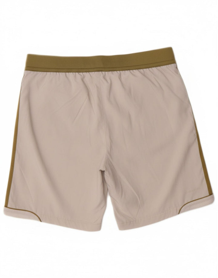 ADIDAS Boys Sport Shorts 13-14 Years White Polyester
