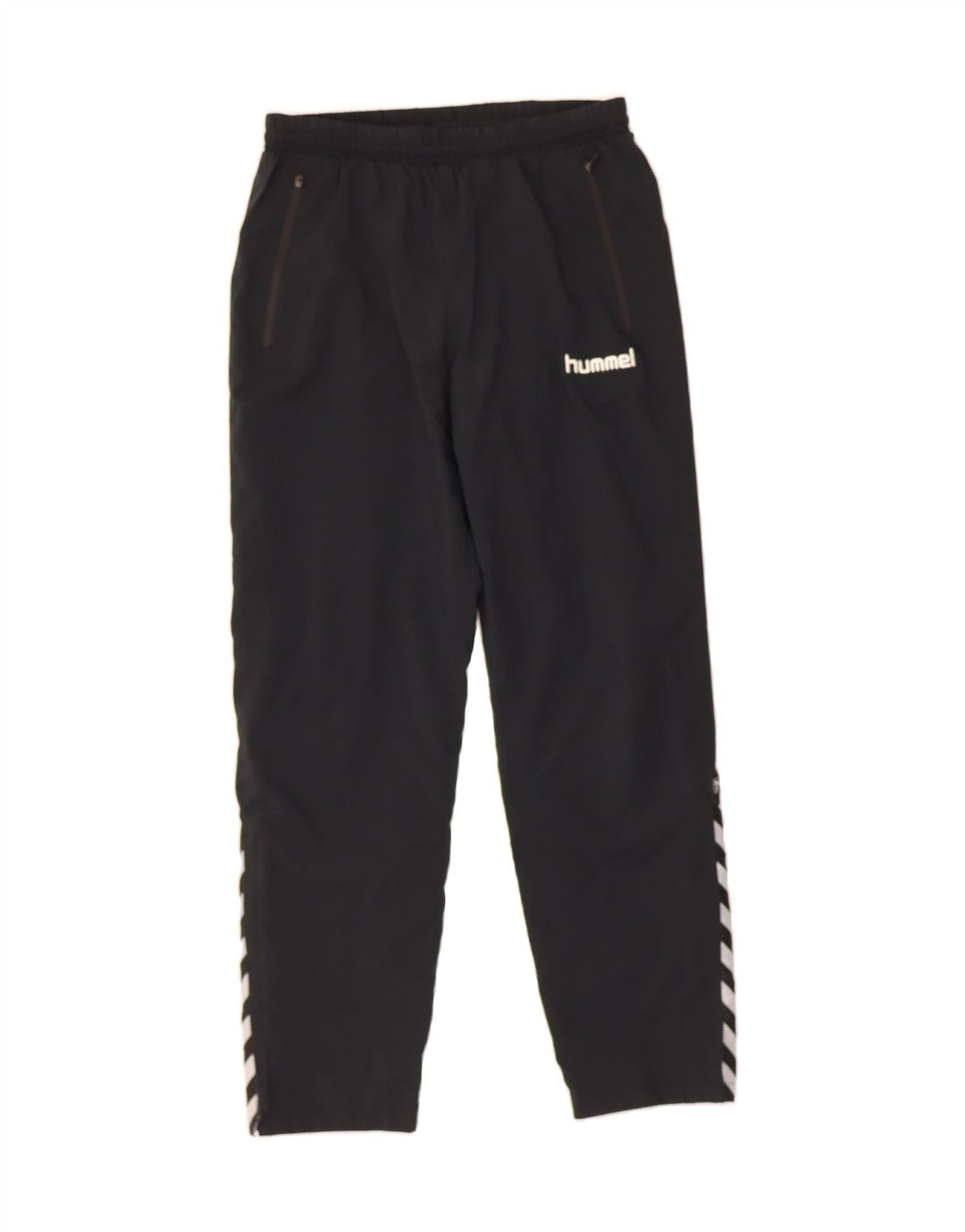 HUMMEL Mens Tracksuit Trousers Small  Black Polyester Vintage Hummel and Second-Hand Hummel from Messina Hembry 
