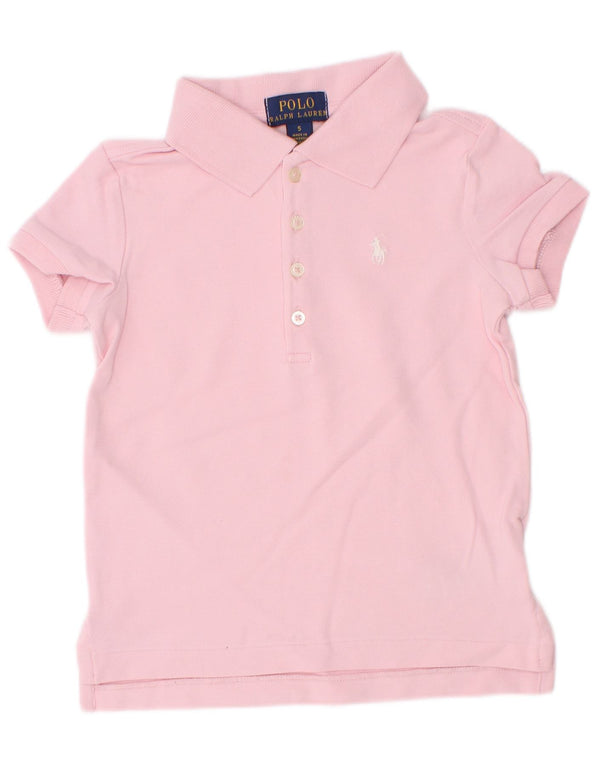 Polo Ralph Lauren Girls Shirt 4-5 Years Pink Cotton