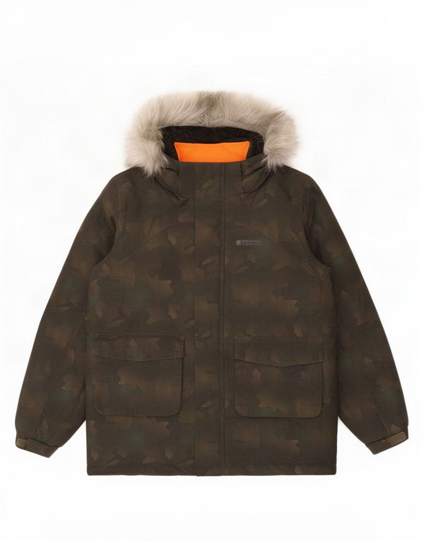 Mountain Warehouse Boys Windbreaker Jacket 12-13 Years Khaki Camouflage