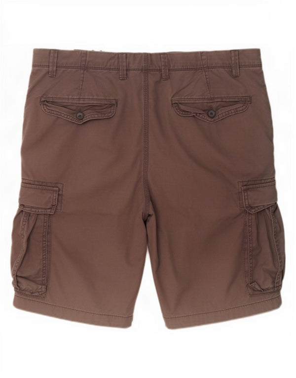 Marks & Spencer Mens Cargo Shorts W36 Large Grey Cotton