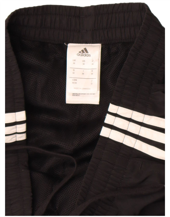 Adidas Mens Tracksuit Trousers Joggers Medium Black Polyester