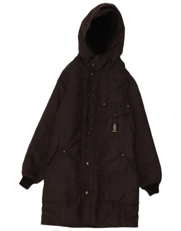 Refrigue Mens Hooded Padded Coat UK 38 Medium Black