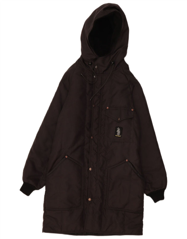 Refrigue Mens Hooded Padded Coat UK 38 Medium Black