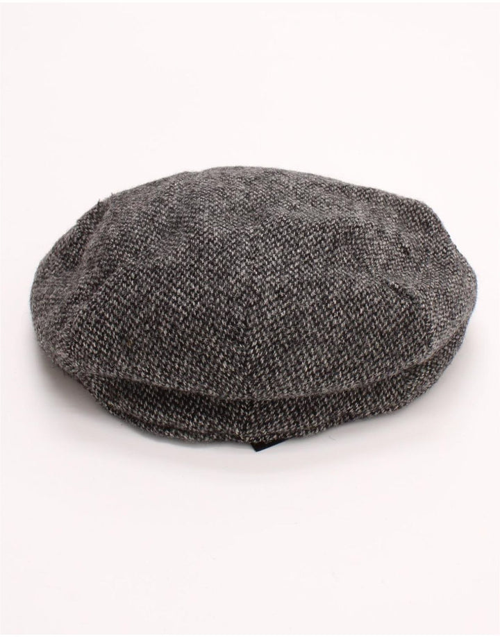 Marks & Spencer Mens Flat Cap Large Grey Herringbone Wool Classic