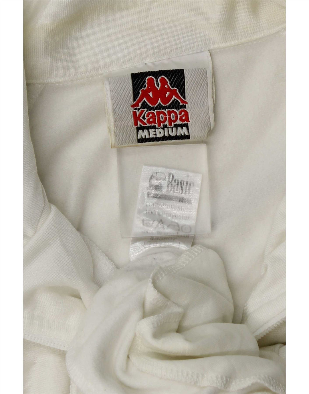 Kappa Mens Graphic Tracksuit Top Jacket Medium White Colourblock Polyester