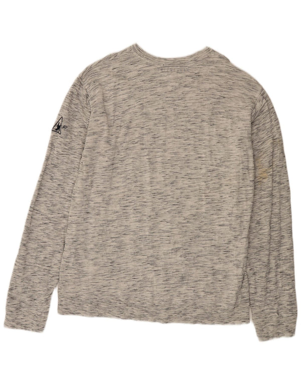 GAASTRA Mens Top Long Sleeve 3XL Grey Flecked Cotton