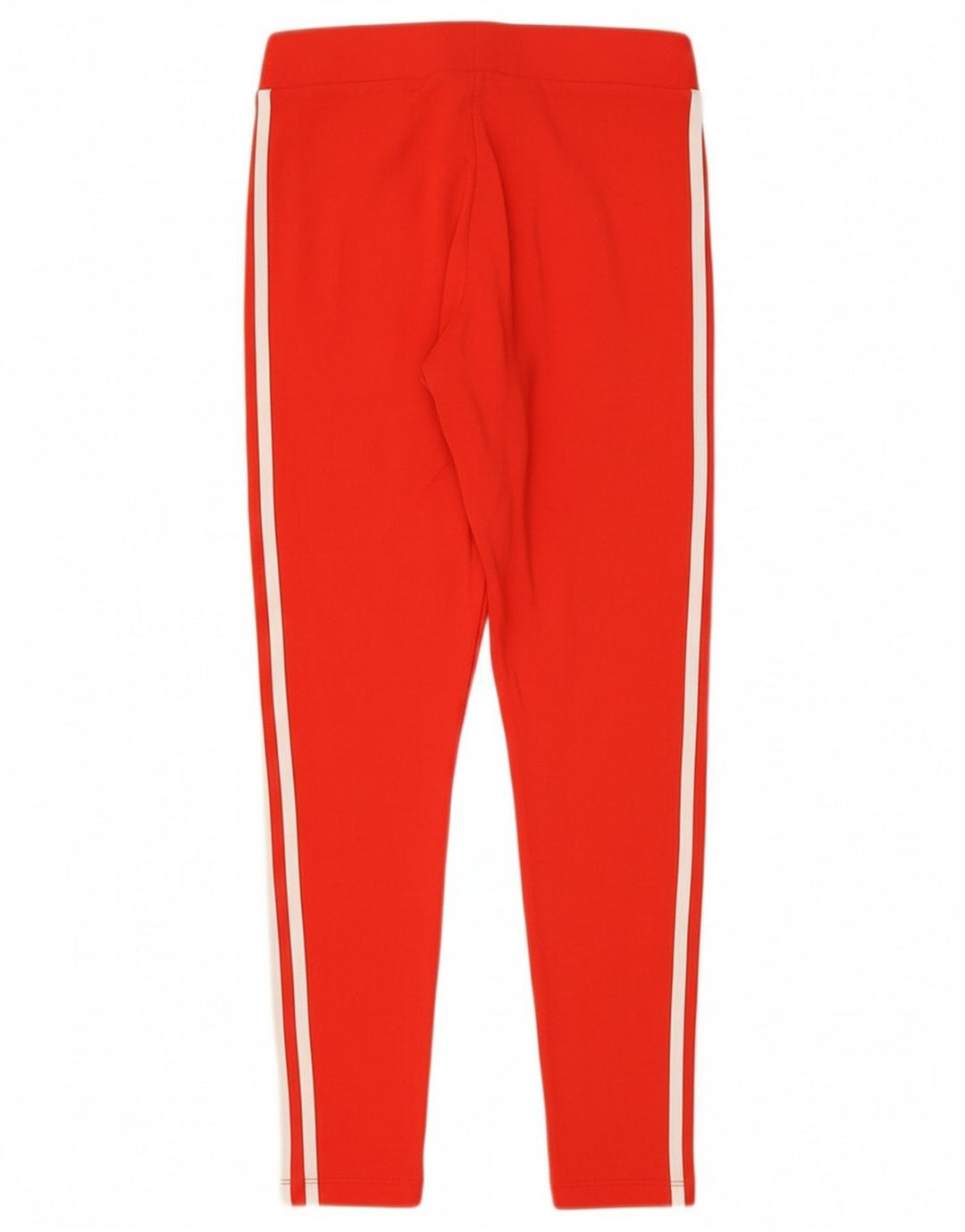 ADIDAS Womens Leggings UK 12 Medium  Red Cotton