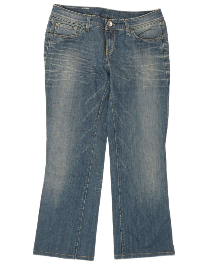 Benetton Womens Bootcut Jeans W29 L27 Blue Cotton