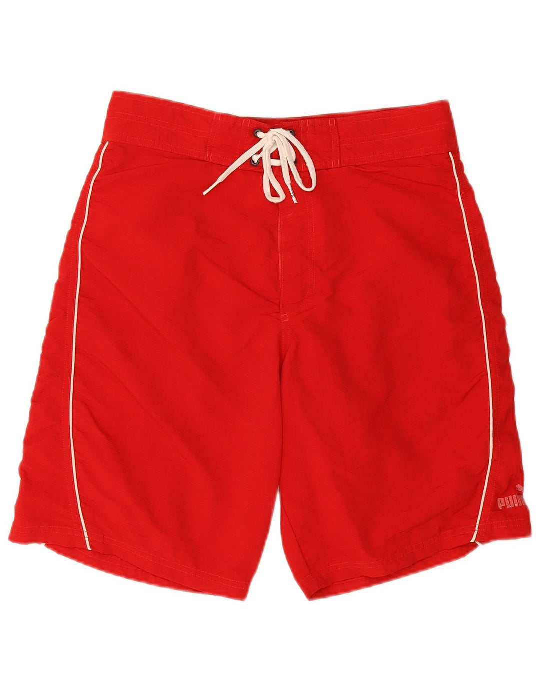 PUMA Mens Swimming Shorts Medium  Red Nylon