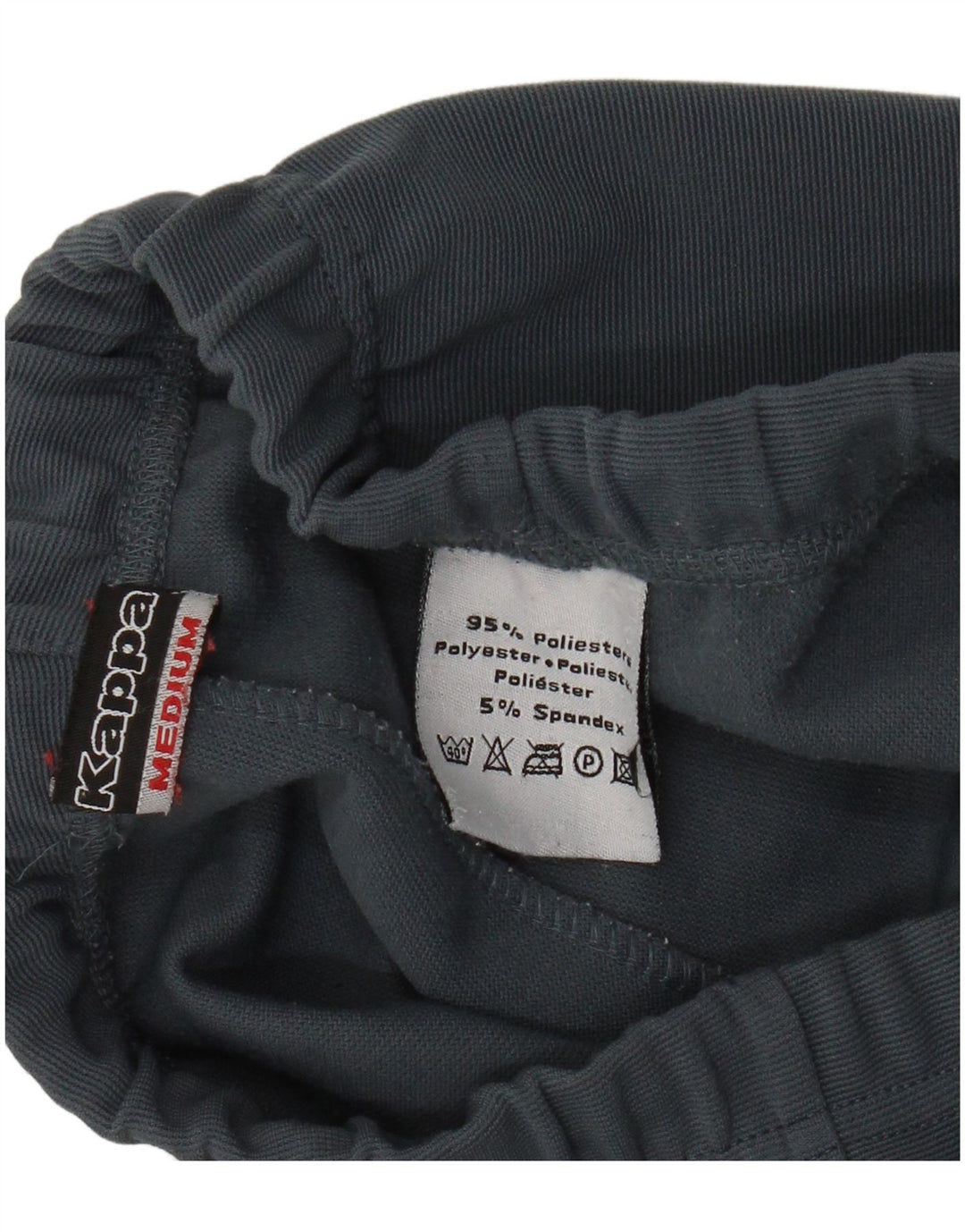 KAPPA Mens Tracksuit Trousers Medium Grey Polyester