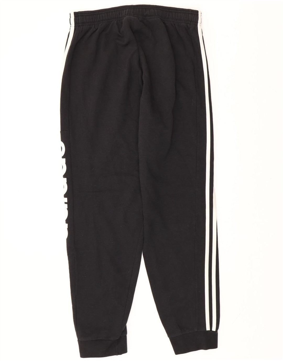 ADIDAS Mens Graphic Tracksuit Trousers Joggers Medium  Black Cotton