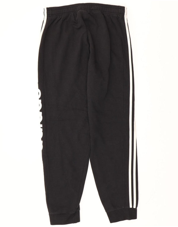ADIDAS Mens Graphic Tracksuit Trousers Joggers Medium  Black Cotton
