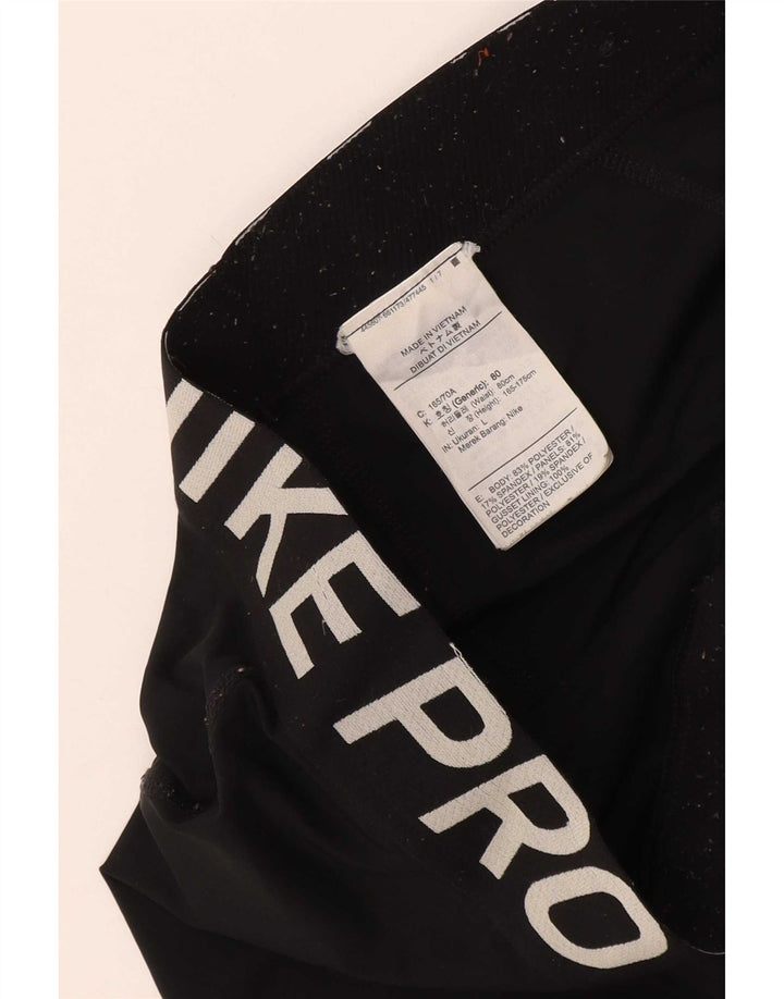 Nike Girls Graphic Leggings 12-13 Years Large Black Polyester