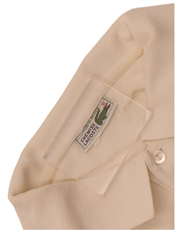 Lacoste Mens Polo Shirt Medium White Cotton