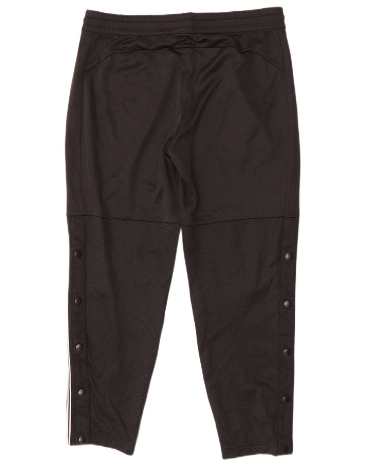 Adidas Mens Tracksuit Trousers Medium Black Polyester