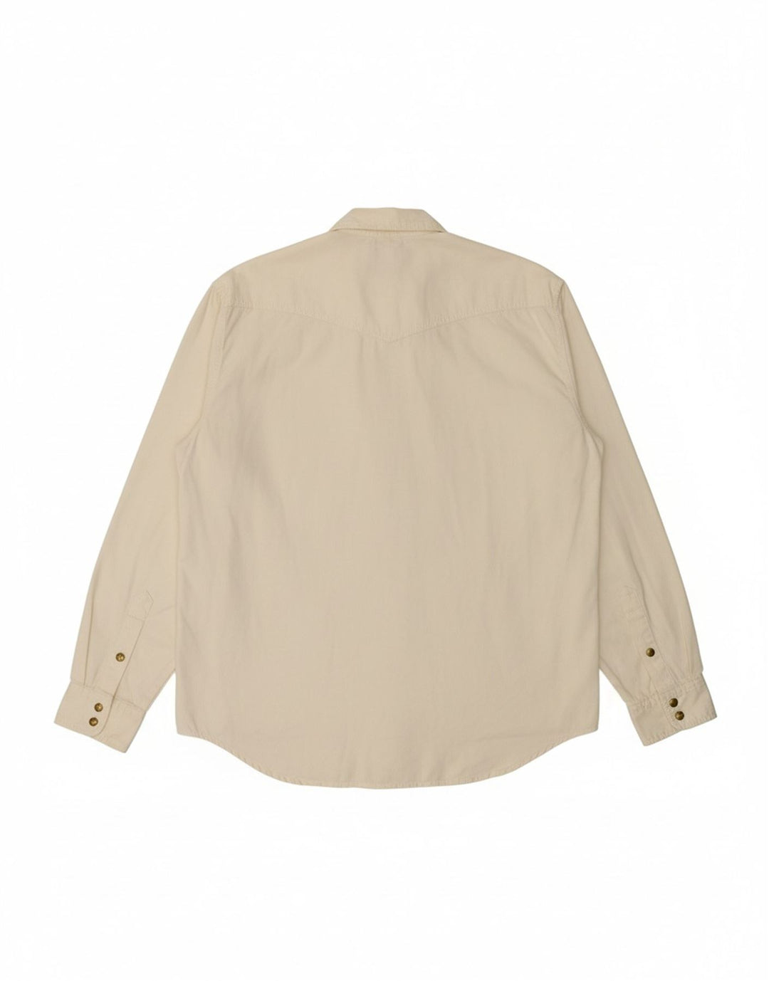 WRANGLER Mens Denim Shirt Small White Cotton