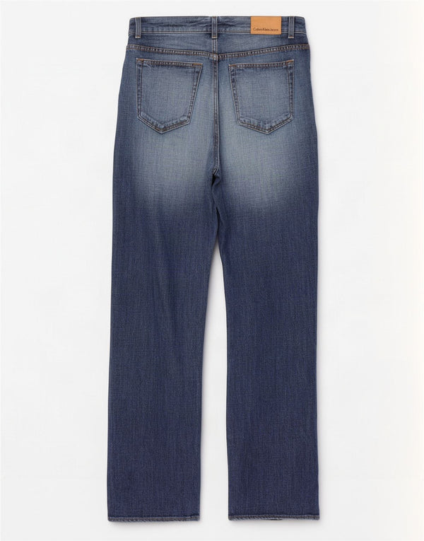 Calvin Klein Mens Straight Jeans W33 L34 Blue Cotton