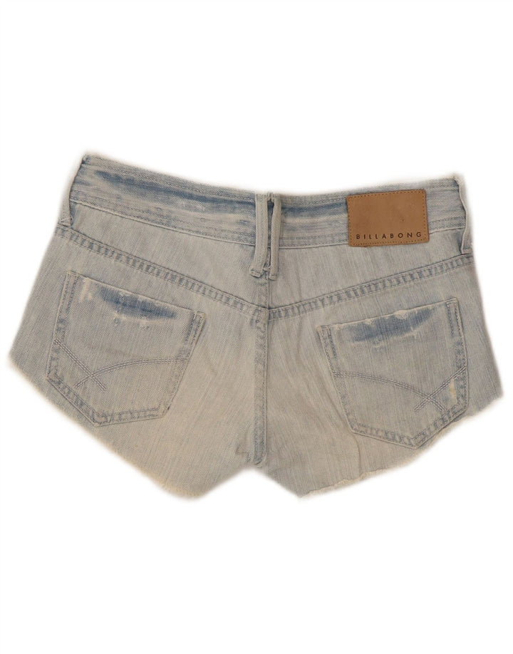 Billabong Womens Distressed Denim Shorts US 6 Medium W30 Blue Cotton