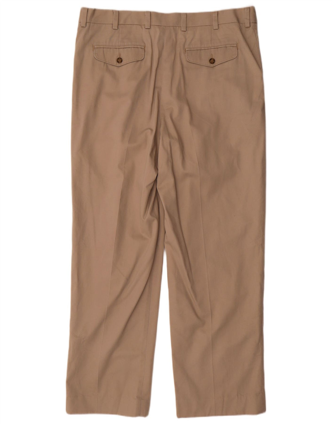 L.L.BEAN Mens Pegged Chino Trousers W37 L31 Beige Cotton