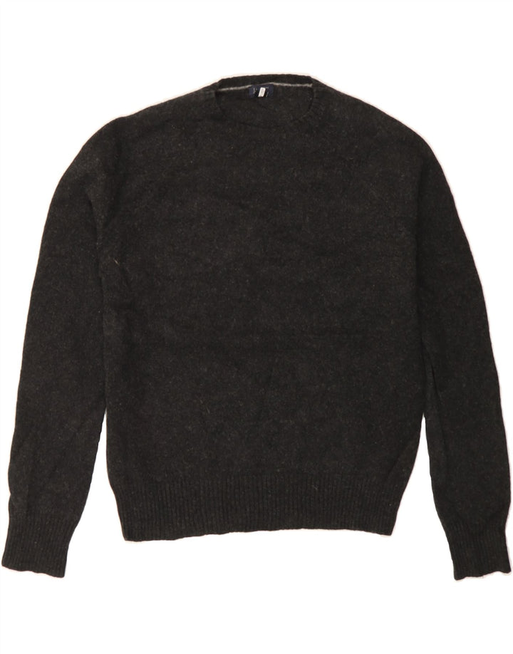 J. CREW Womens Crew Neck Jumper Sweater UK 12 Medium Grey Flecked Vintage J. Crew and Second-Hand J. Crew from Messina Hembry 