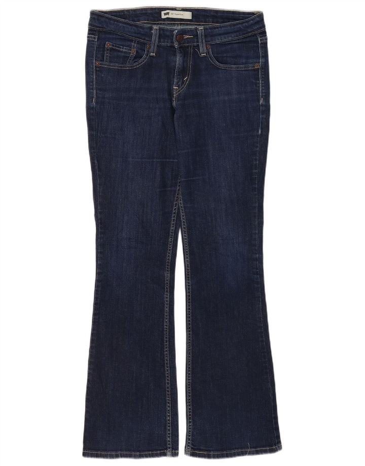 Levi's Womens 518 Super Low Bootcut Jeans US 7 Medium W30 L30 Navy Blue