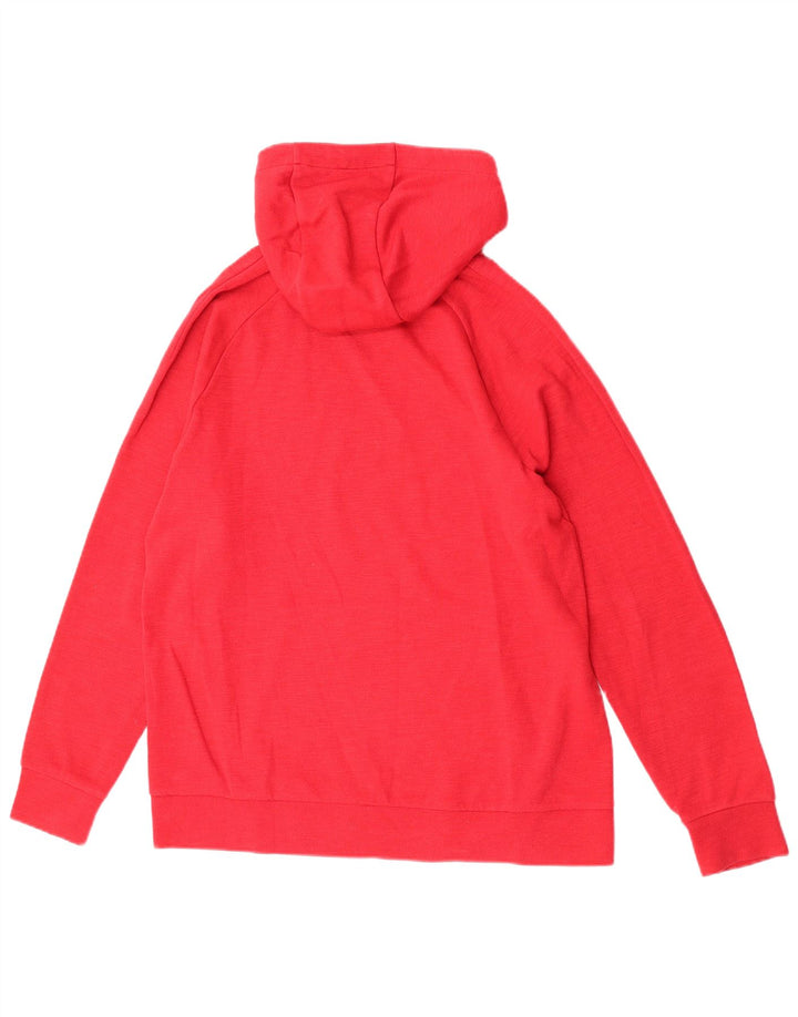 Nike Mens Graphic Hoodie Jumper Medium Red Cotton