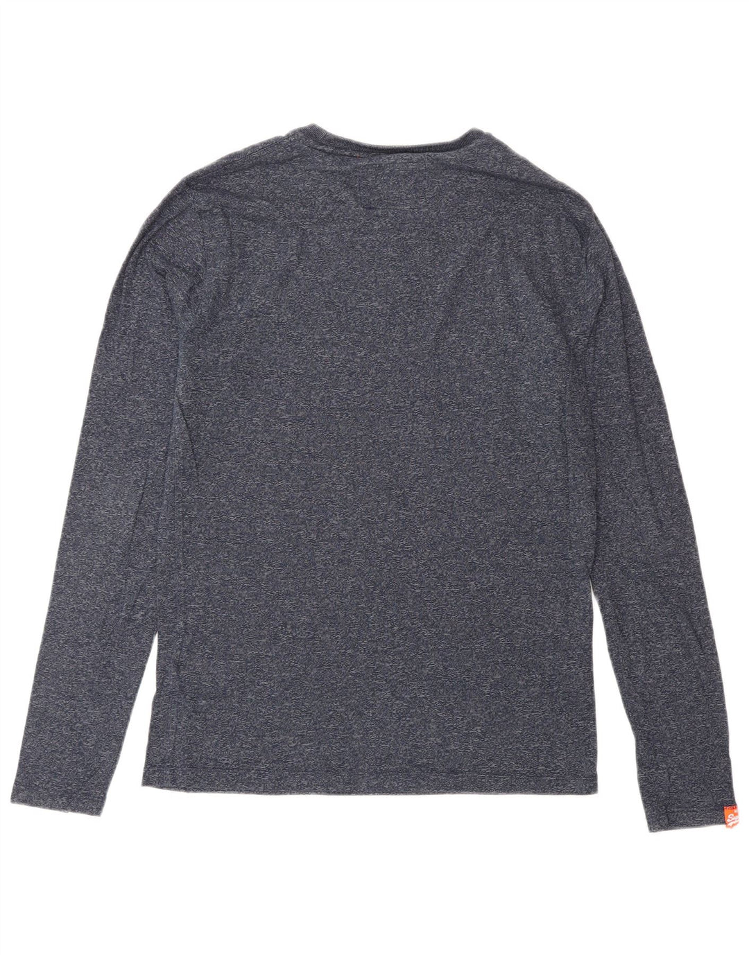 SUPERDRY Mens Top Long Sleeve Medium Navy Blue Cotton