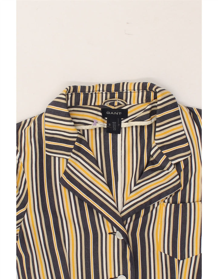 GANT Womens 3 Button Blazer Jacket UK 10 Small Multicoloured Striped Vintage Gant and Second-Hand Gant from Messina Hembry 