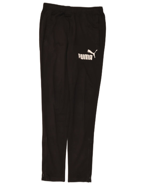 Puma Mens Graphic Tracksuit Trousers Small Black Polyester