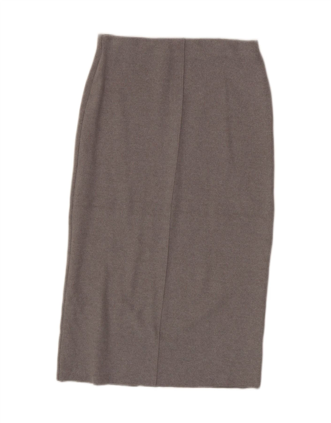 Zara Womens High Waist Midi Skirt Medium W28 Grey Polyester