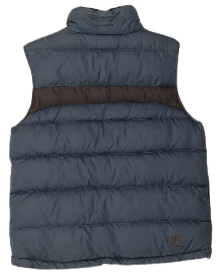 HELLY HANSEN Womens Padded Gilet UK 14 Medium Navy Blue Colourblock