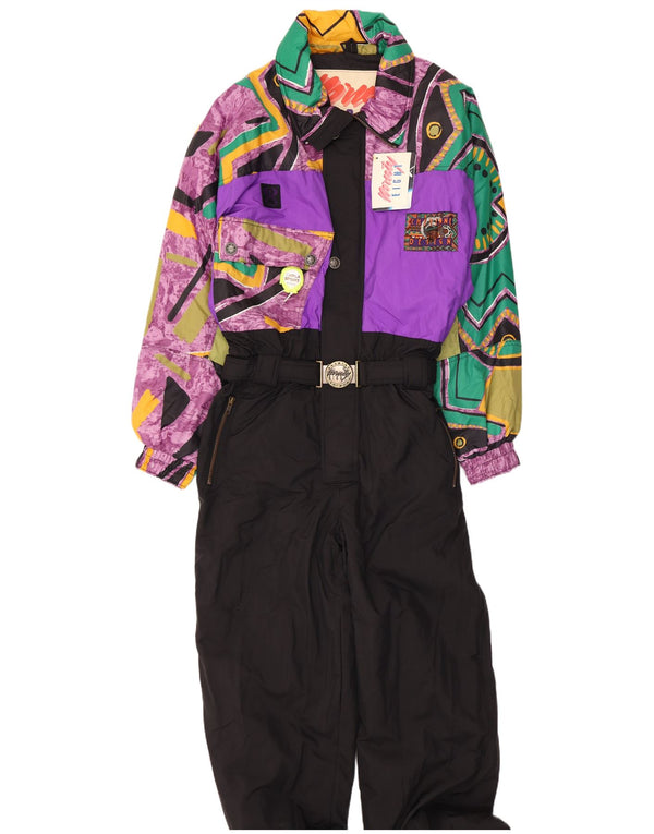 Ninety Eight Mens Ski Jumpsuit IT 50 Large Multicoloured Colourblock