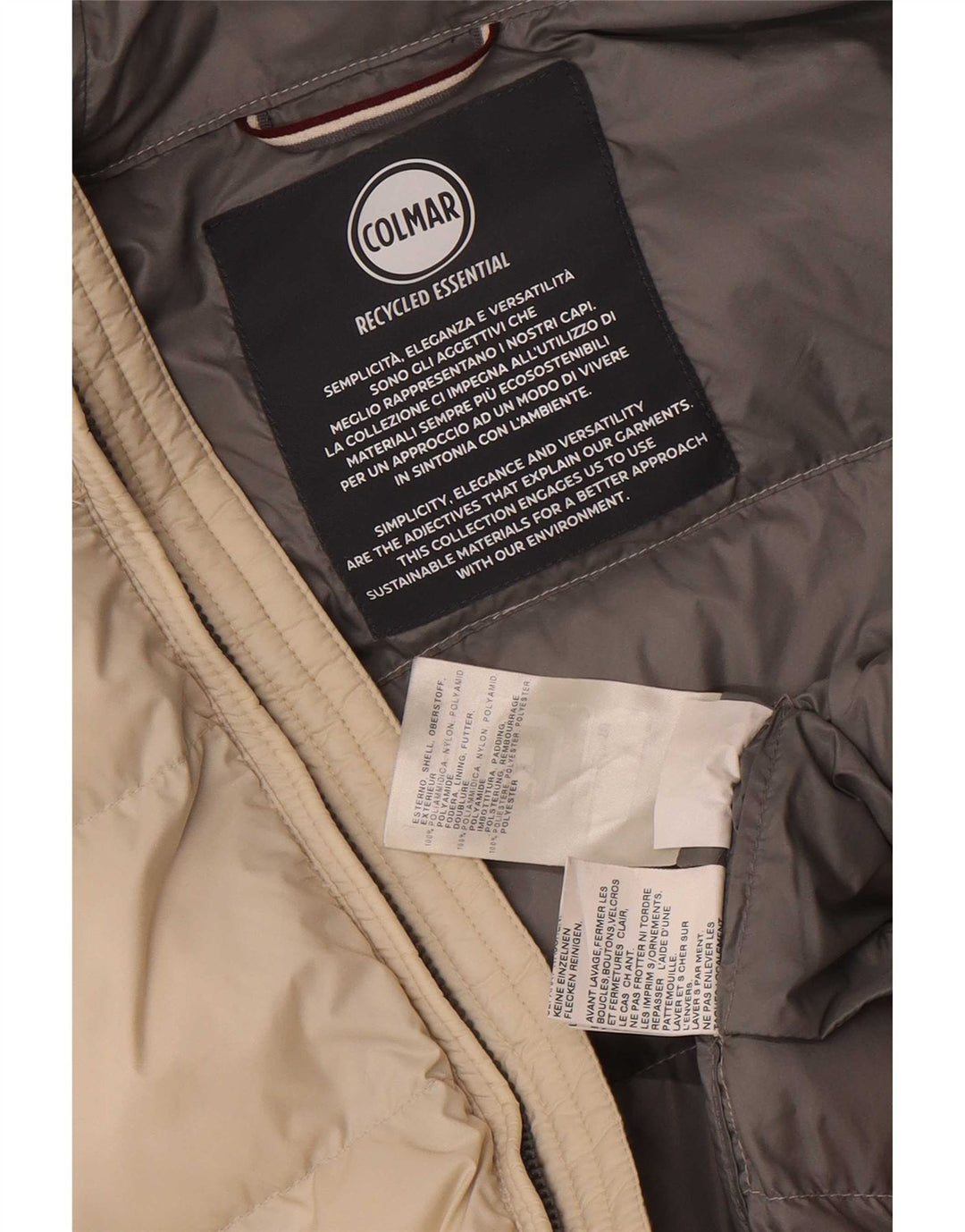 Colmar Womens Hooded Padded Coat IT 42 Medium White Polyamide