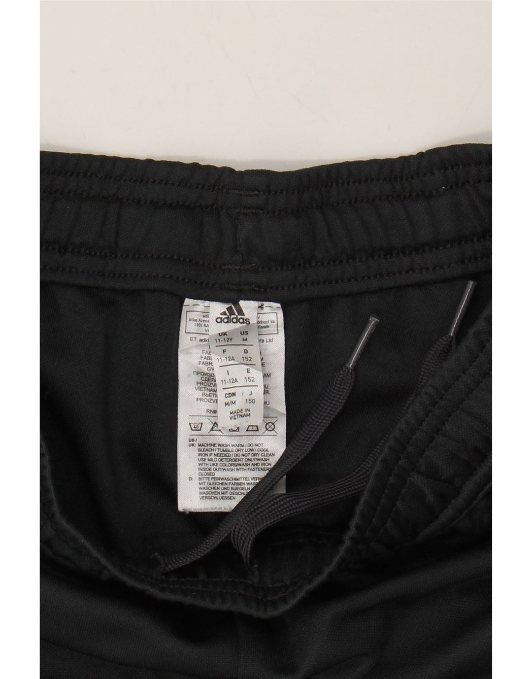 ADIDAS Boys Climacool Tracksuit Trousers 11-12 Years  Black Polyester Vintage Adidas and Second-Hand Adidas from Messina Hembry 