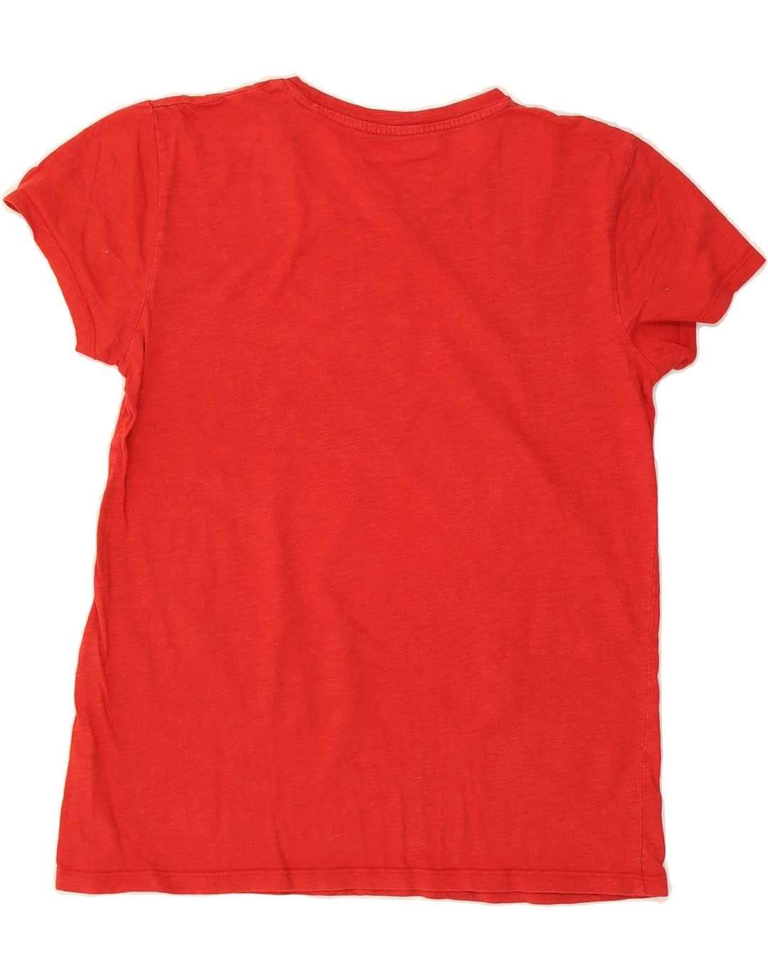 LEVI'S Womens Perfect Fit T-Shirt Top UK 14 Medium Red Vintage Levi's and Second-Hand Levi's from Messina Hembry 
