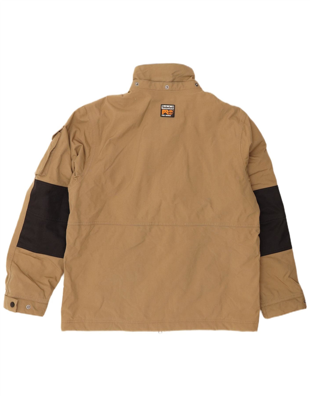 Timberland Mens Bomber Jacket UK 40 Large Beige Colourblock Polyamide