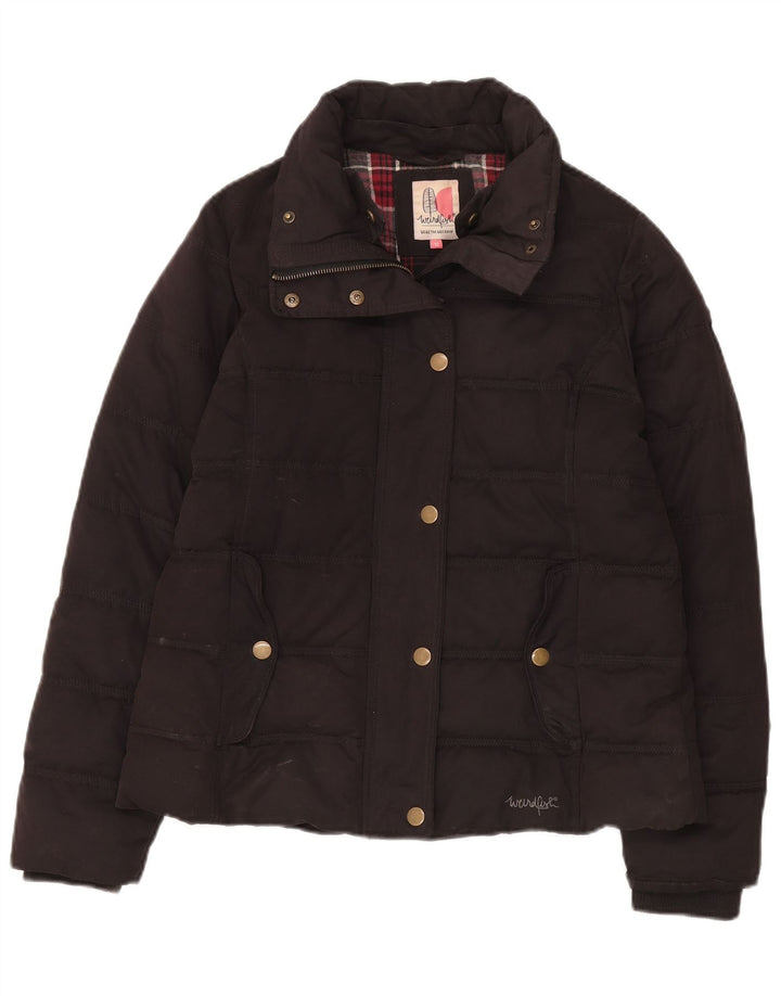 Weird Fish Womens Padded Jacket UK 12 Medium  Black Polyester