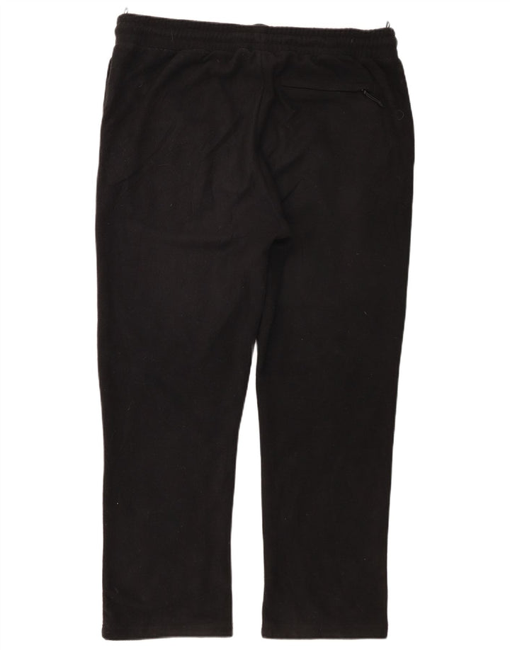 Marks & Spencer Mens Fleece Tracksuit Trousers Large Black Polyester