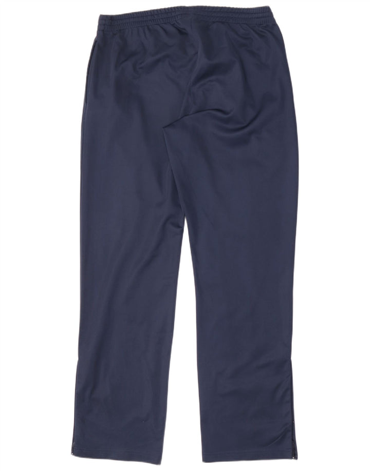 Asics Mens Tracksuit Trousers Large Navy Blue Polyester