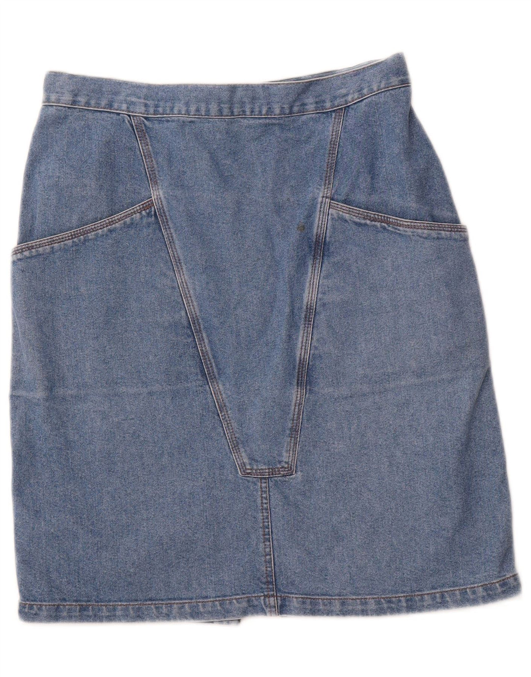 VINTAGE Womens Denim Skirt W30 Medium Blue