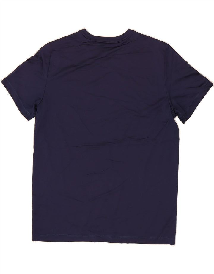 PUMA Mens T-Shirt Top Large Navy Blue Polyester Vintage Puma and Second-Hand Puma from Messina Hembry 