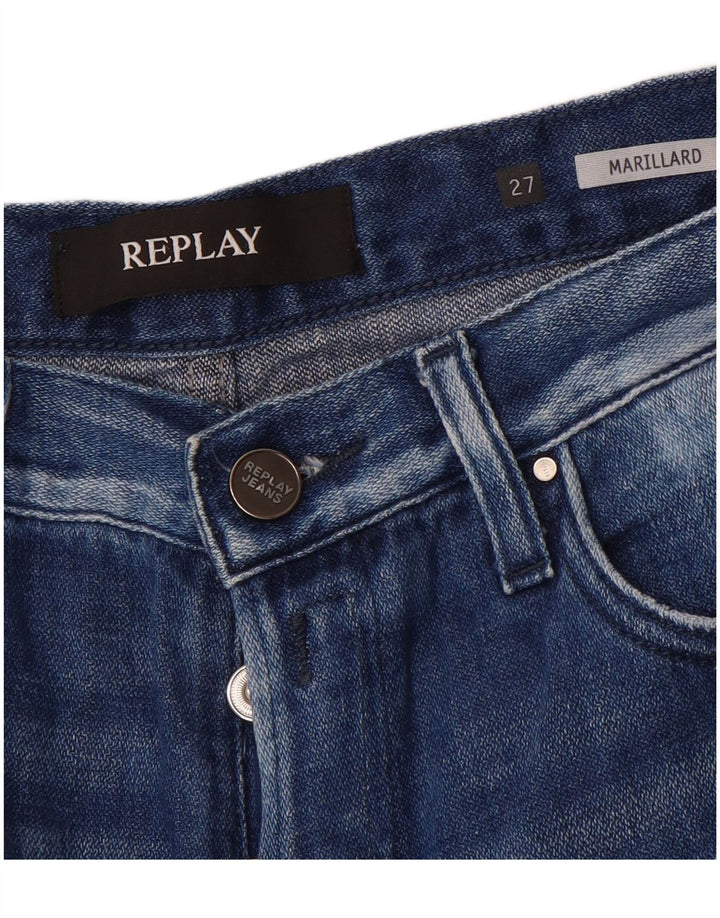 Replay Womens Marillard Straight Jeans W27 L29 Blue