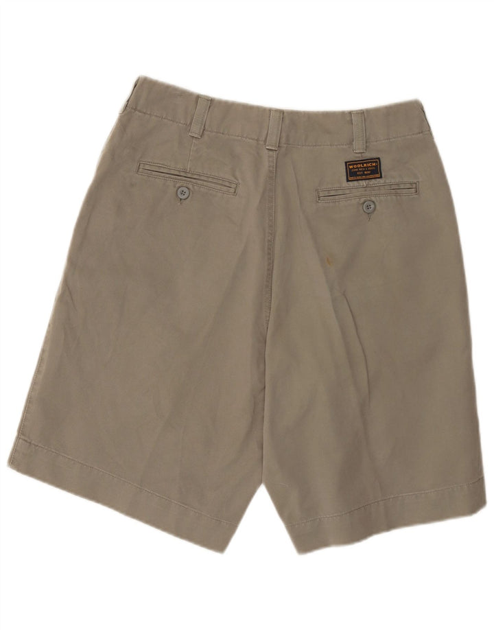 WOOLRICH Mens Chino Shorts W30 Medium Khaki Cotton