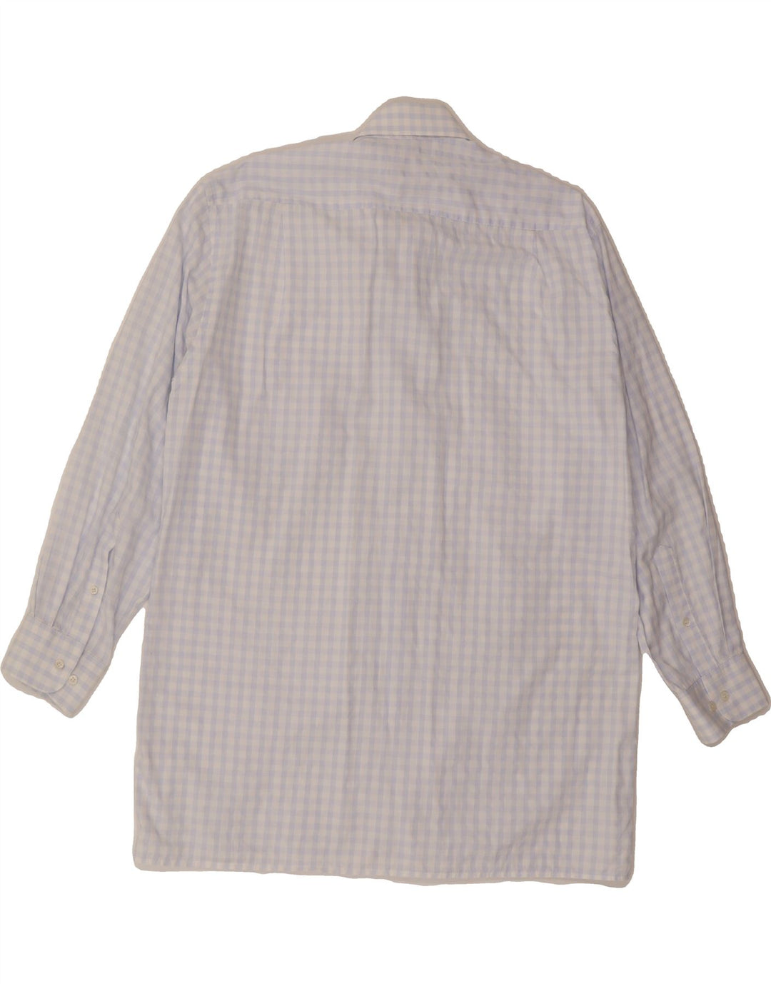 JEAN CHATEL Mens Shirt Large Blue Gingham Vintage Jean chatel and Second-Hand Jean chatel from Messina Hembry 