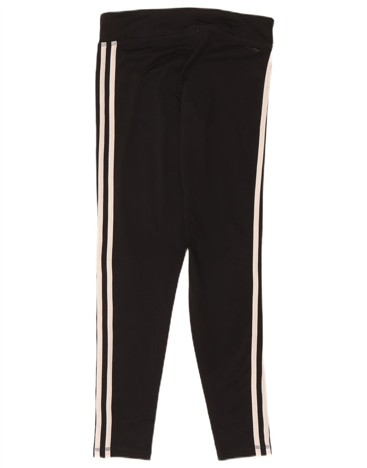 Adidas Womens Leggings UK 8/10 Small  Black Polyester